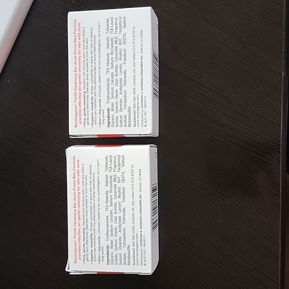 Neutrogena Acne Prone Skin Facial Bar x2 NWT - Picture 2 of 2